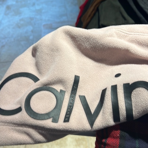 Calvin Klein Performance Women’s Hooded Fleece Jacket Sz L  Dusty Taupe. NWOT - Picture 4 of 13